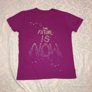 “The Future Is Now” Magenta t-shirt kids
